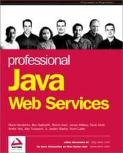 Tapa de Professional Java Web Services