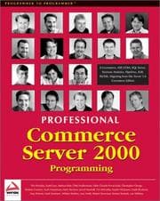 Tapa de Professional Commerce Server 2000