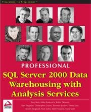 Tapa de Professional SQL Server 2000 data warehousing with analysis services