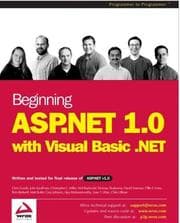 Tapa de Beginning ASP. NET 1.0 with VB. NET