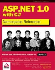 Tapa de ASP.NET 1.0 Namespace Reference with C#