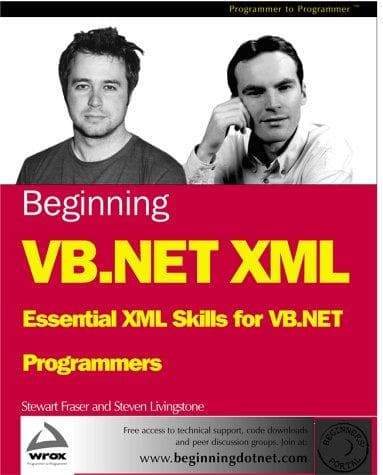 Tapa de Beginning VB.NET XML