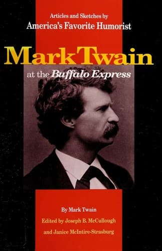 Tapa de Mark Twain at the Buffalo express