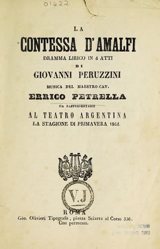 Tapa de La contessa d'Amalfi