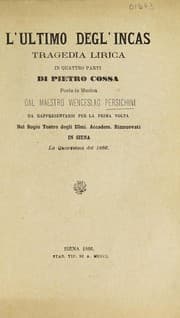Tapa de L'ultimo degl'Incas