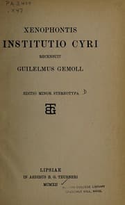 Tapa de Xenophontis Institutio Cyri