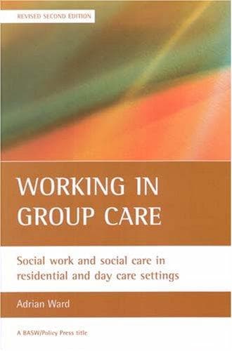 Tapa de Working in Group Care