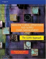 Tapa de Manufacturing Operations and Supply Chain Management
