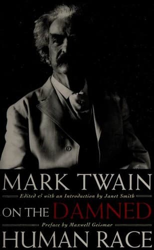 Tapa de Mark Twain on the damned human race