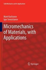 Tapa de Micromechanics of Materials, with Applications