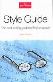 Tapa de The Economist Style Guide