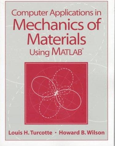 Tapa de Computer applications in mechanics of materials using MATLAB