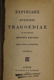 Tapa de Euripidis tragoediae
