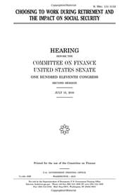 Tapa de Choosing to work during retirement and the impact on social security