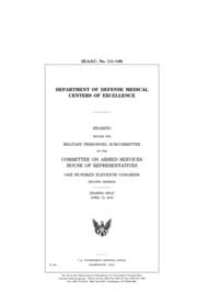 Tapa de Department of Defense medical centers of excellence