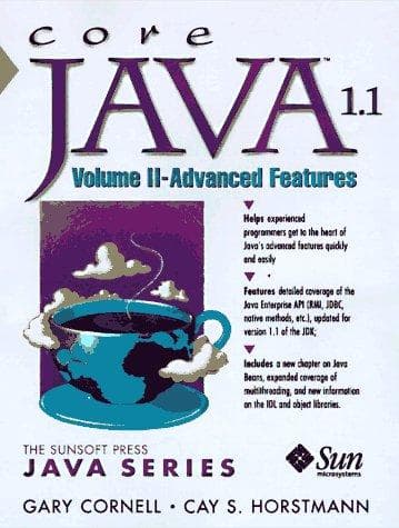 Tapa de Core Java 1.1 Volume II Advanced Features