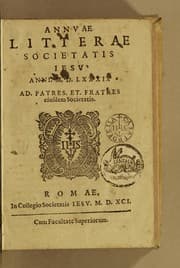 Tapa de Annuae litterae Societatis Iesu anni. M. D. LXXXIX