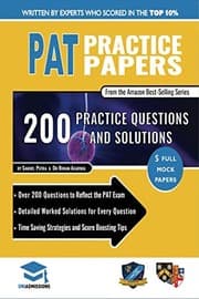 Tapa de PAT Practice Papers