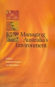Tapa de Managing Australia's environment
