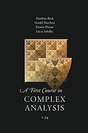 Tapa de A First Course in Complex Analysis