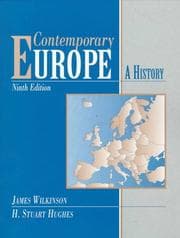 Tapa de Contemporary Europe