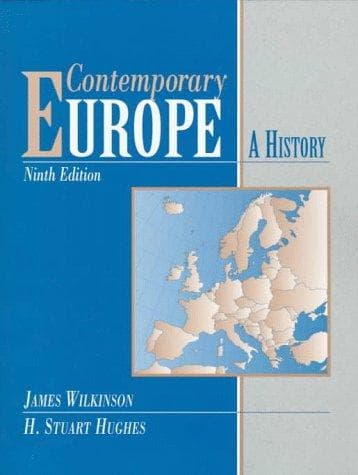 Tapa de Contemprary Europe