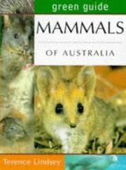Tapa de Green Guide Mammals of Australia (Australian Green Guides)