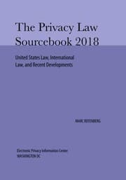 Tapa de Privacy Law Sourcebook 2018