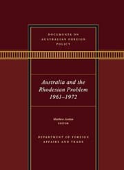 Tapa de Documents on Australian Foreign Policy