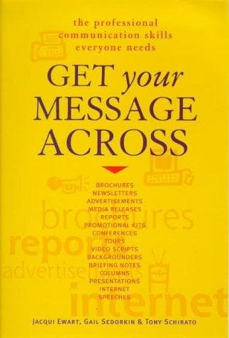 Tapa de Get Your Message Across