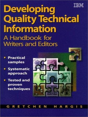 Tapa de Developing quality technical information
