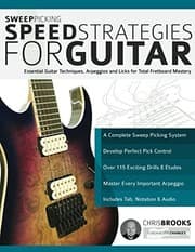Tapa de Sweep Picking Speed Strategies for Guitar