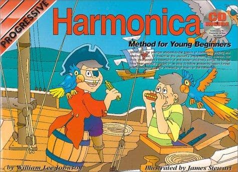 Tapa de Progressive Harmonica Method For Young Beginners