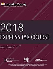 Tapa de 2018 Express Tax Course
