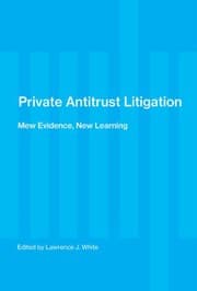 Tapa de Private antitrust litigation