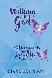 Tapa de Walking with God : 26 Devotionals from the Story of Us