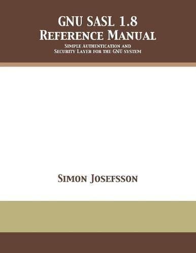 Tapa de GNU SASL 1.8 Reference Manual