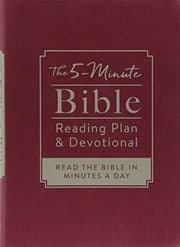 Tapa de The 5-Minute Bible Reading Plan and Devotional