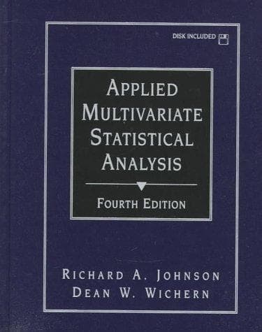 Tapa de Applied multivariate statistical analysis