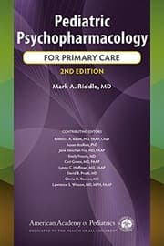 Tapa de Pediatric Psychopharmacology for Primary Care