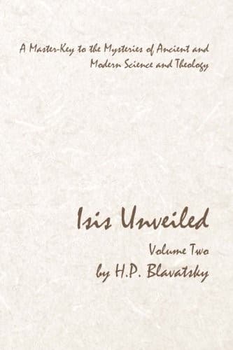 Tapa de Isis Unveiled - Volume Two