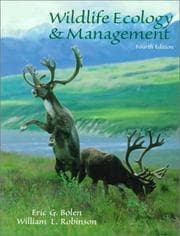 Tapa de Wildlife ecology and management