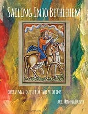 Tapa de Sailing Into Bethlehem; Christmas Duets for Two Violins