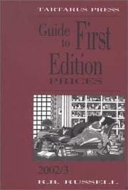 Tapa de Guide to First Edition Prices 2002/3