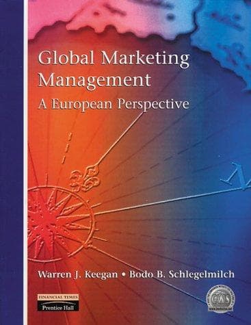 Tapa de Global marketing management