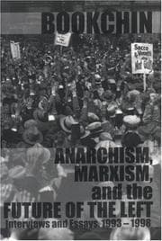 Tapa de Anarchism, Marxism and the Future of the Left