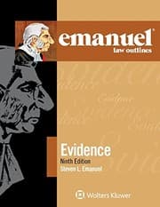 Tapa de Emanuel Law Outlines for Evidence