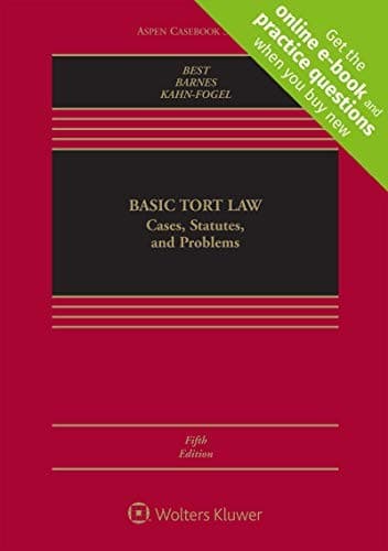 Tapa de Basic Tort Law