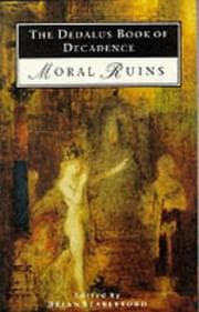 Tapa de The Dedalus book of decadence (moral ruins)