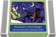 Tapa de Season's Greetings - Art Deco Christmas Greeting Cards